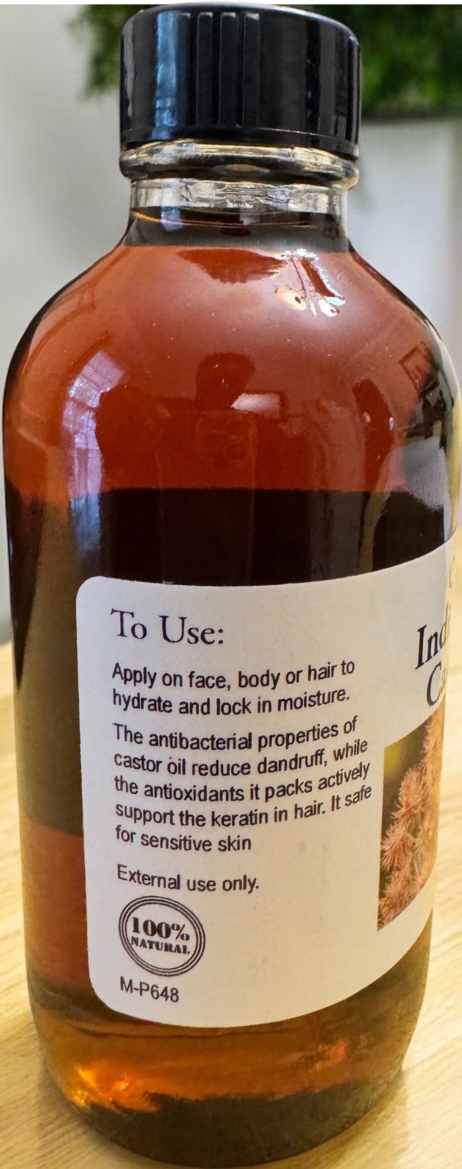 Organic Indian Black Castor Oil