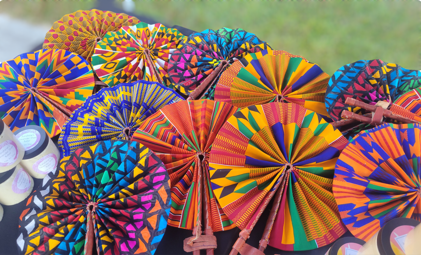 African Fabric Fans